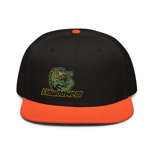 Orange/Black/Black Flawdawear Limited Edition OG Alligator Papuh Playuz Snapback Otto Playuz Cap
