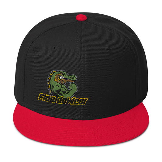 Red/Black/Black Flawdawear Limited Edition OG Alligator Papuh Playuz Snapback Otto Playuz Cap
