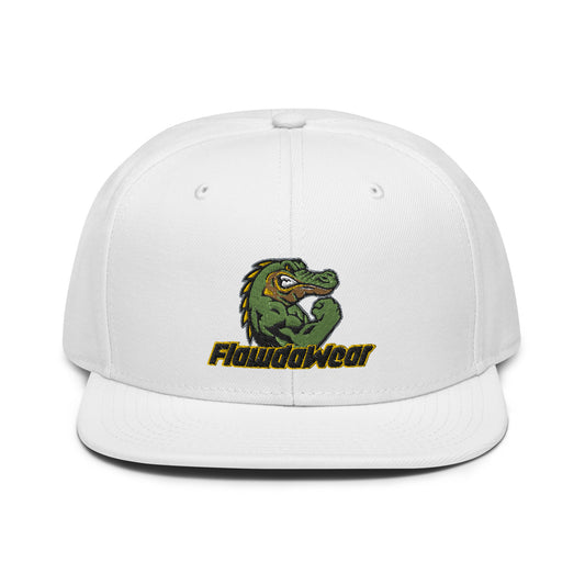 White Flawdawear Limited Edition OG Alligator Papuh Playuz Snapback Otto Playuz Cap