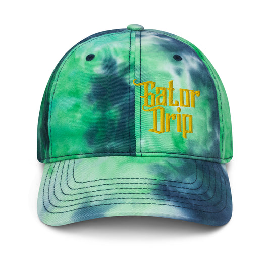 Ocean Gator Drip Exclusive Supa-Heavy Excess-Stunna Hypa-Flex Alligator Playuz Limited Edition OG Gold Logo Tie-Dye Playuz Hat