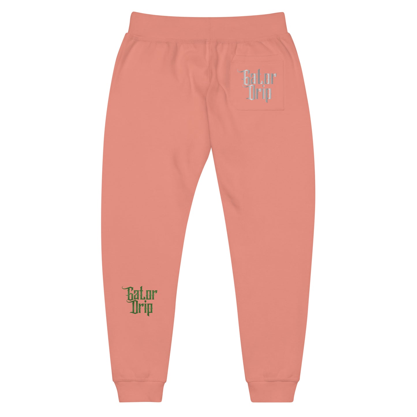 Dusty Rose Gator Drip Exclusive Supa-Heavy Excess-Stunna Flex Alligator Playuz Limited Edition OG Multi-Logo Logo Playuz Fleece Sweatpants