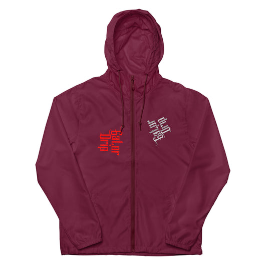 Maroon Gator Drip Multi-Logo Chopped Exclusive Supa-Heavy Excess-Stunna Flex Alligator Playuz Limited Edition OG Lightweight Zip-Up Playuz Windbreaker