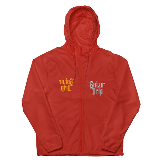 Red Gator Drip Multi-Logo Chopped Exclusive Supa-Heavy Excess-Stunna Flex Alligator Playuz Limited Edition OG Lightweight Zip-Up Playuz Windbreaker