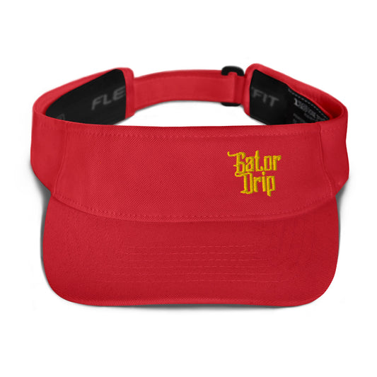 Red Gator Drip Exclusive Supa-Heavy Excess-Stunna Hypa-Flex Alligator Playuz Limited Edition OG Yellow Logo Playuz Visor
